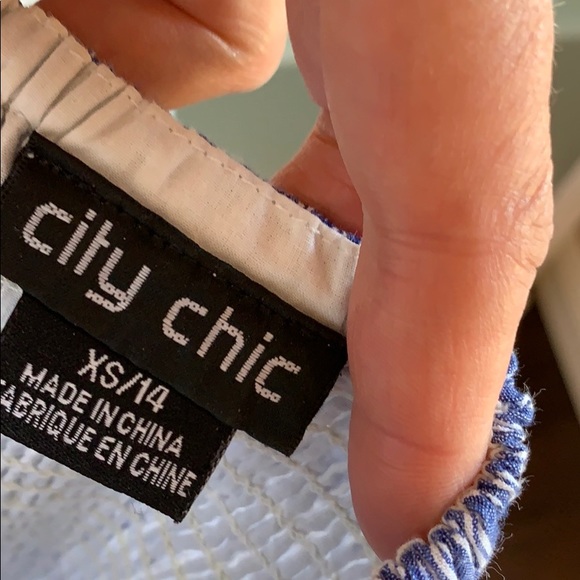 Blue & white striped sundress - Picture 4 of 4